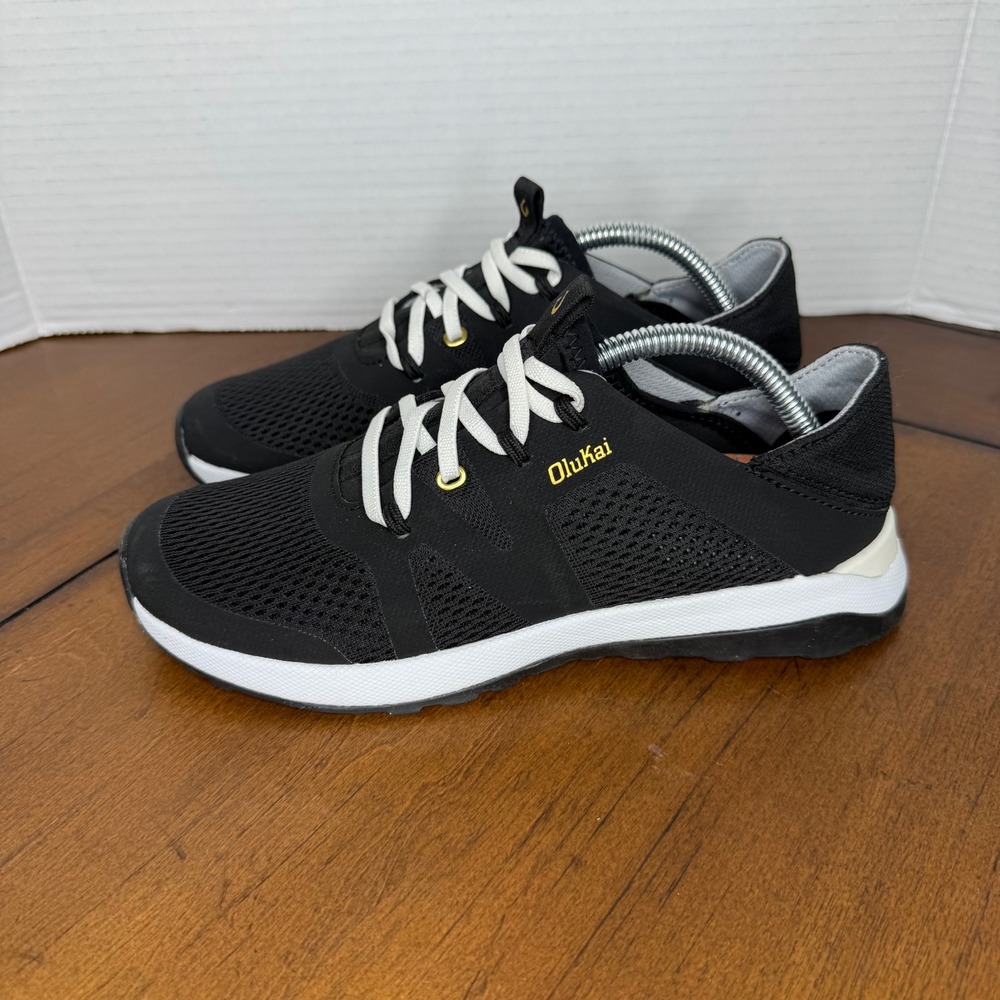 OluKai Black and White Women's Sneakers